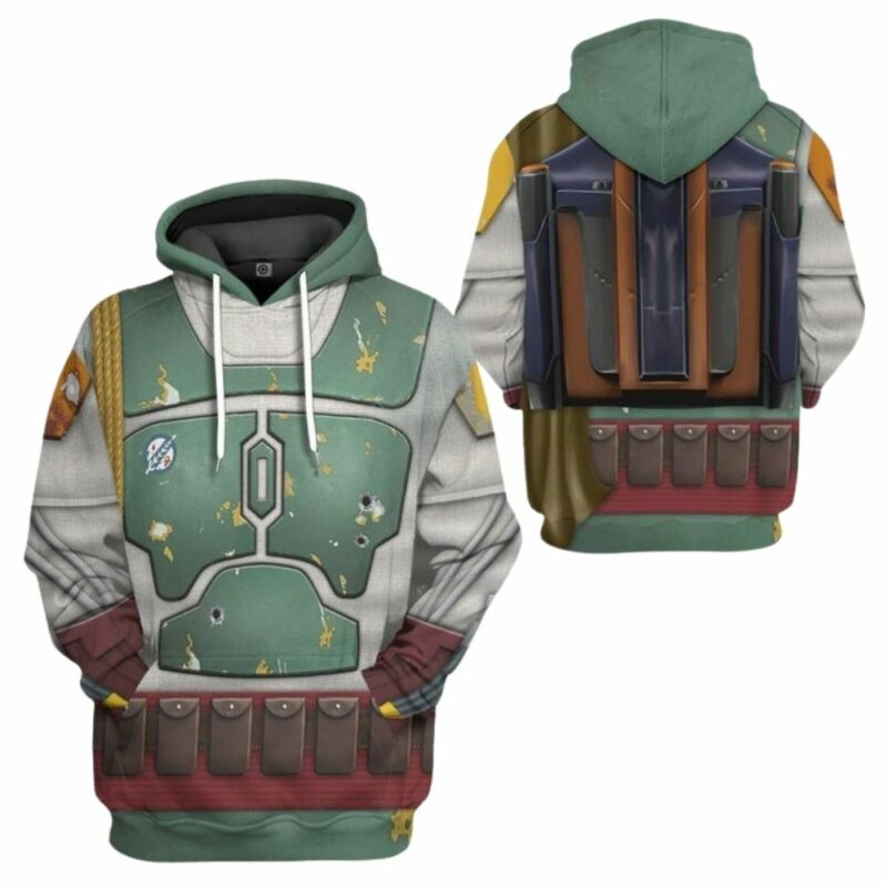 Din djarin the mandalorian cosplay 3d hoodie 1