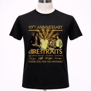 Dire Straits 49th anniversary 1977 2026 signatures 1 T Shirt.jpg