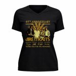 Dire Straits 49th anniversary 1977 2026 signatures 5 Womens V Neck.jpg