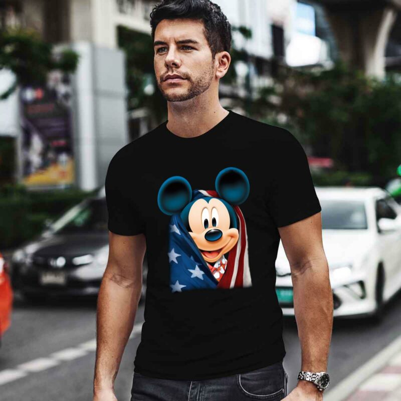 Disney Mickey Mouse Flag 4Th Of July American Independence Day 0 T Shirt