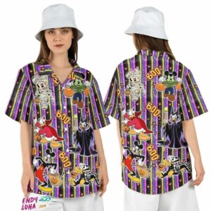 Disney Halloween Boo Mickey And Friends Spooky Season Hawaiian Shirt
