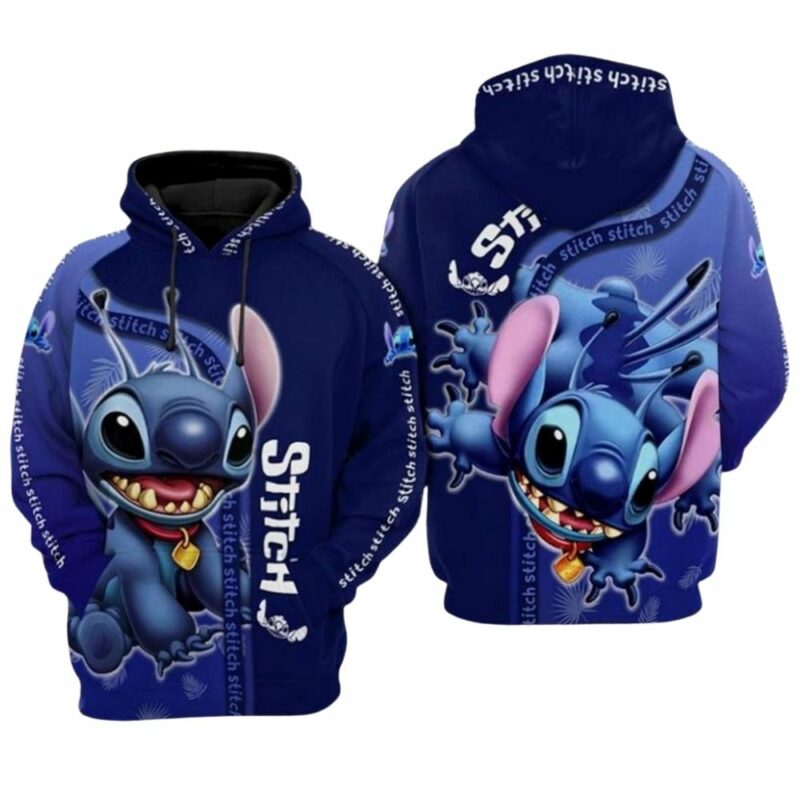 Disney lilo and stitch cute 3d hoodie 1