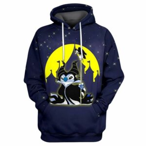 Disney Lilo And Stitch Maleficent All Over Print Hoodie