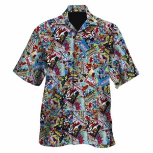 Disney Spiderman Thor Hulk Iron Man Captain America Wolverine Hawaiian Shirt