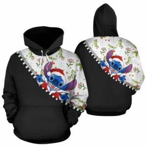 Disney Stitch Christmas All Over Print Hoodie