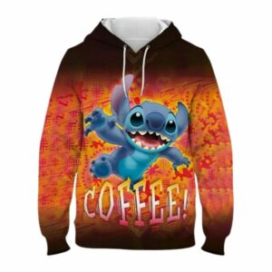 Disney Stitch Coffee All Over Print Hoodie