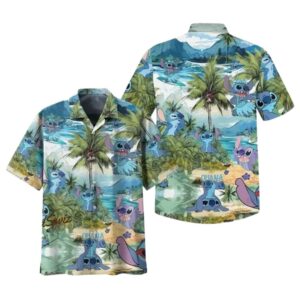 Disney Stitch Island Tropical Hawaiian Shirt