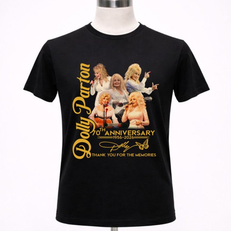 Dolly Parton 70th Anniversary Thanks For The Memories 1 T Shirt 4