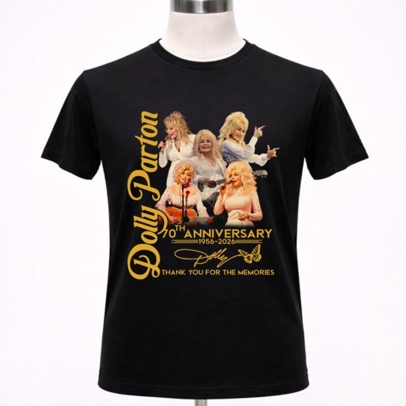 Dolly Parton 70th Anniversary Thanks For The Memories 1 T Shirt 5