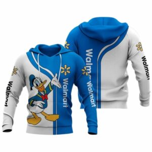 Donald Duck With Walmart All Over Print Hoodie