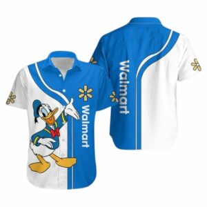 Donald Duck With Walmart Hawaiian Shirt