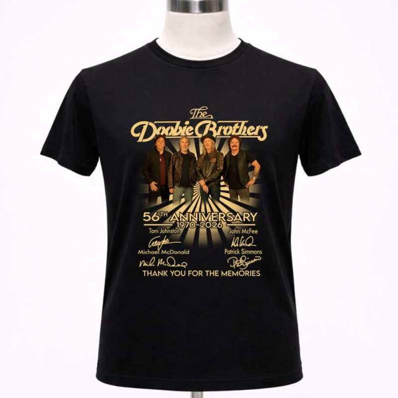 Doobie Brothers 56th Anniversary Thank You For The Memories Siganture 1 T Shirt.jpg