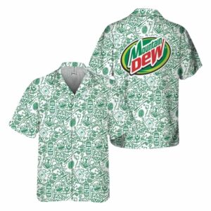 Doodle Art Mountain Dew Hawaiian Shirt