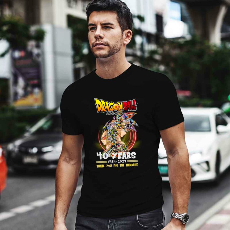 Dragon Ball 40 Years 1984 2024 Thank You For The Memories 0 T Shirt