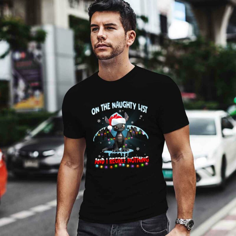 Dragon On The Naughty List And I Regret Nothing Christmas 0 T Shirt