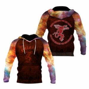 Drink Because You Are Happy But Never Because You Are Miserable Fireball All Over Print Hoodie