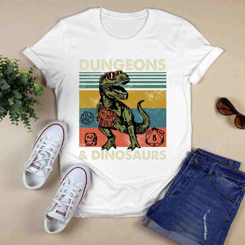 Dungeons Dinosaurs Dungeons And Dragons Vintage 5 T Shirt