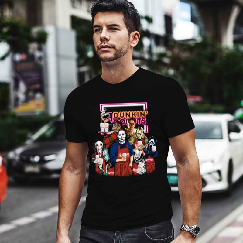 Dunkin Donuts Characters Horror Movies Halloween 0 T Shirt
