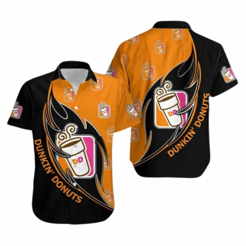 Dunkin Donuts Many Logo Hawaiian Shirt