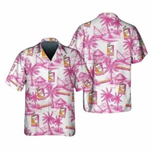 Dunkin' Donuts Tropical Coconuts Beach Hawaiian Shirt