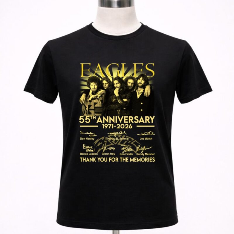 Eagles 55th Anniversary 1971 2026 Signatures 1 T Shirt 5
