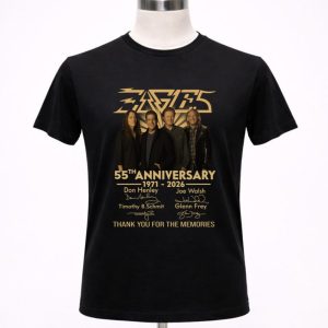 Eagles Rock Band 55th Anniversary 1971-2026 Signed Thank You For The Memories Shirt
