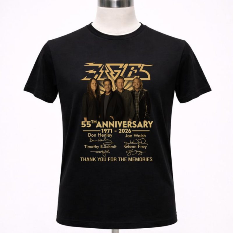 Eagles Rock Band 55th Anniversary 1971 2026 Signed Thank You For The Memories 1 T Shirt 4