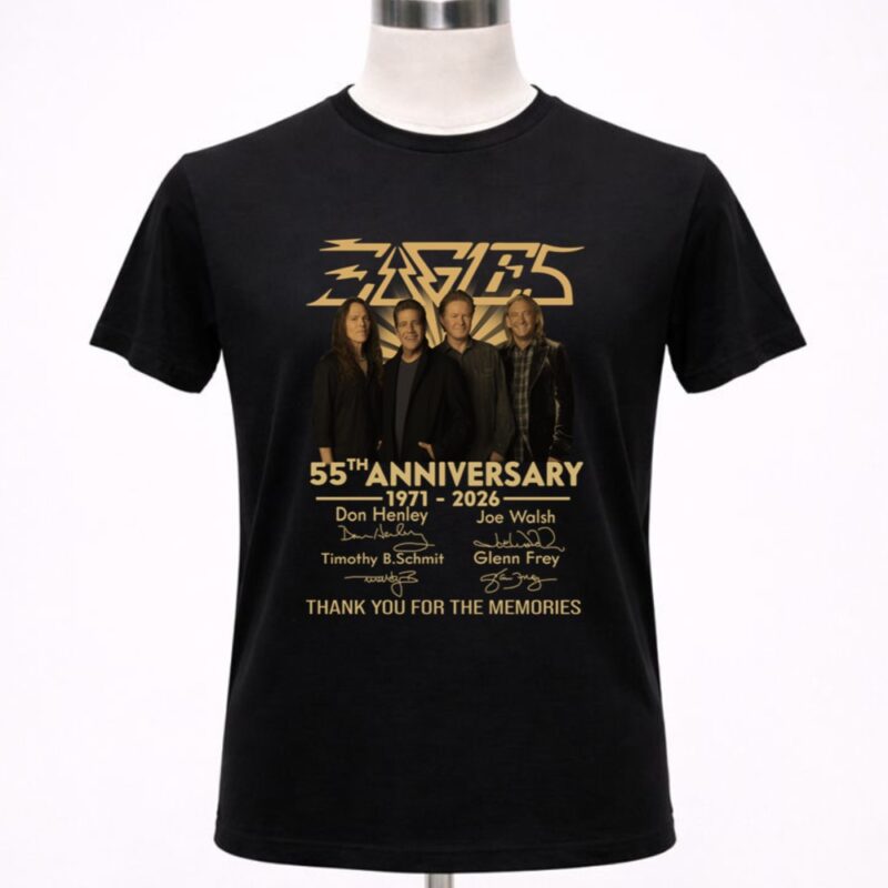 Eagles Rock Band 55th Anniversary 1971 2026 Signed Thank You For The Memories 1 T Shirt 5