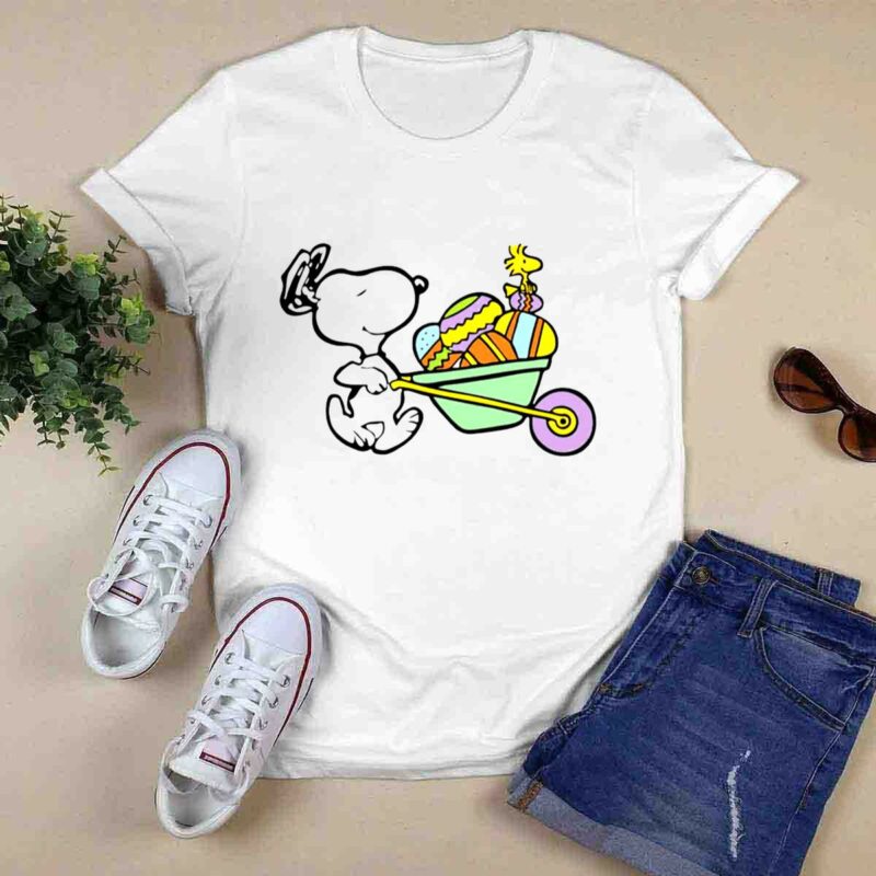 Easter Wagon Snoopy Woodstock 0 T Shirt