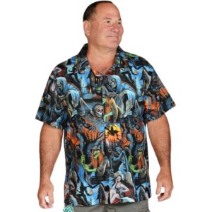 Eerie Halloween Scene Themed Hawaiian Shirt