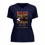 Elvis Presley 90st anniversary 1935 2026 signature 9 Womens V Neck.jpg