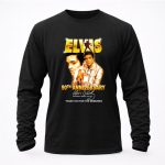 Elvis Presley 90th Anniversary Rock Roll Singer 1935 1977 For The Memories Signature 4 Long Sleeves.jpg