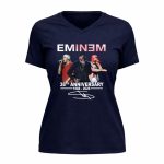 Eminem 38th Anniversary 1988 2026 Signature Thank You For The Memories Rapper 9 Womens V Neck.jpg