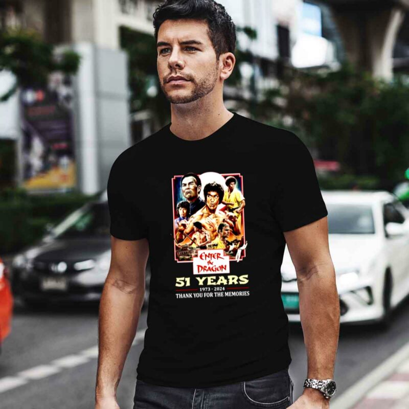 Enter The Dragon 51 Years Of 1973 2024 Thank You For The Memories 0 T Shirt