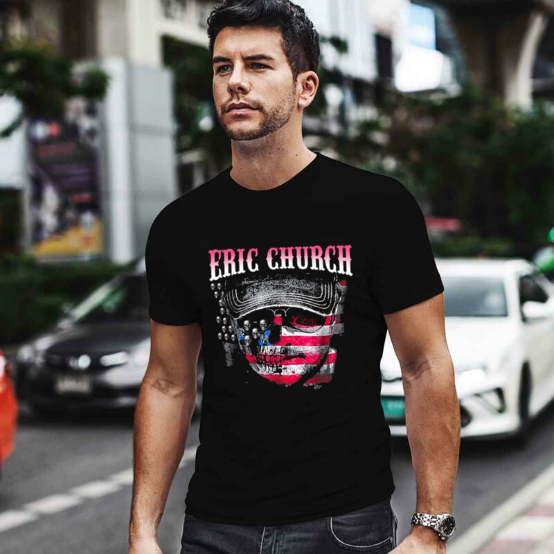 Eric Church With Flag America 0 T Shirt