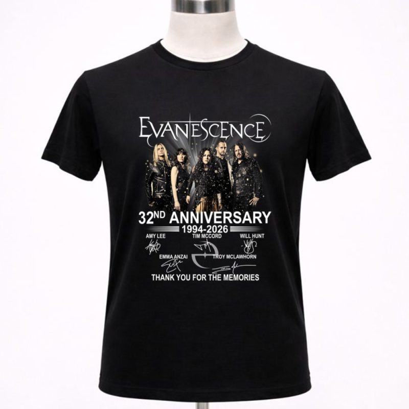 Evanescence 32nd Anniversary 1994 2026 Thank You For The Memories 1 T Shirt.jpg
