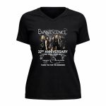 Evanescence 32nd Anniversary 1994 2026 Thank You For The Memories 5 Womens V Neck.jpg