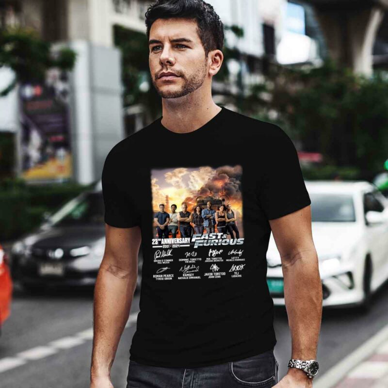 Fast And Furious 23Rd Anniversary 2001 2024 Thank You For The Memories 0 T Shirt