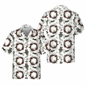 Festive Halloween Gentleman Skull Hawaiian Shirt
