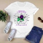 Fibromyalgia Is Hard To Explain Purple Rose Fibromyalgia Awareness Anxiety Brain Fog 0 T Shirt