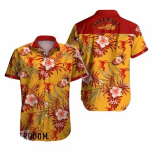 Fireball Flower Floral Tropical Hawaiian Shirt