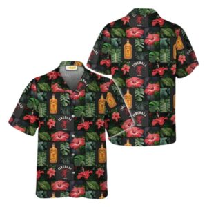 Fireball Flower Pattern Hawaiian Shirt