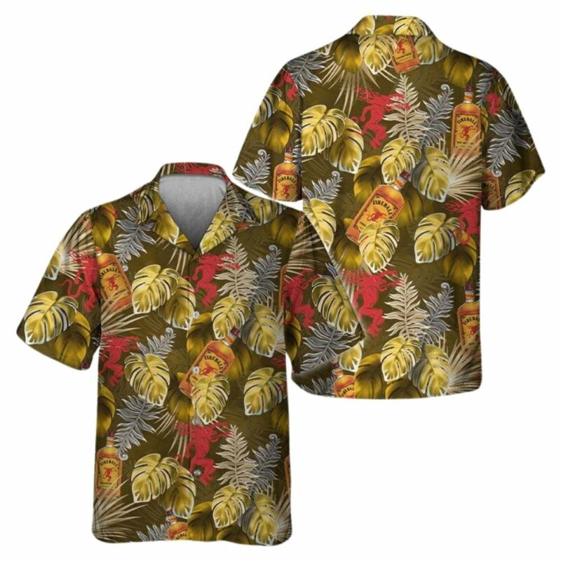 Fireball tropic natural hawaiian shirt 1
