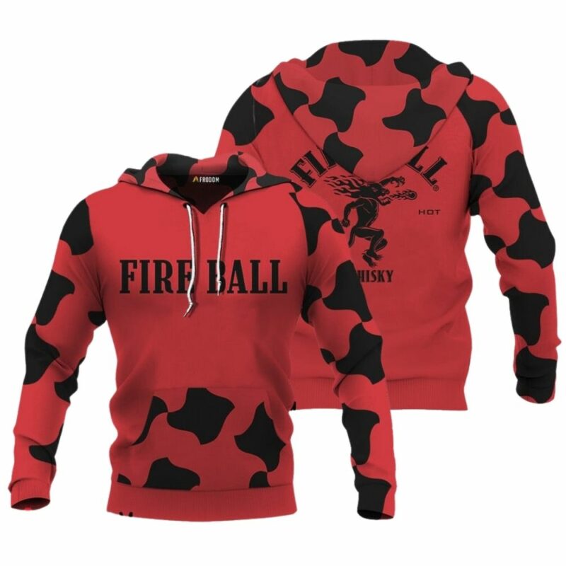 Fireball whisky red stand out golf club 3d hoodie 1
