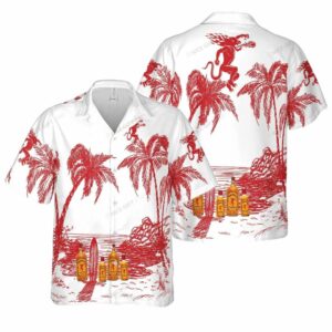 Fireball Whisky Surf Coconut Tropical Hawaiian Shirt