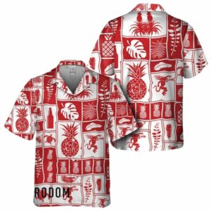Fireball Whisky Tropical Pineapple Hawaiian Shirt