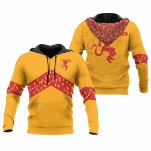 Fireball Whisky Yellow Wine Pattern All Over Print Hoodie