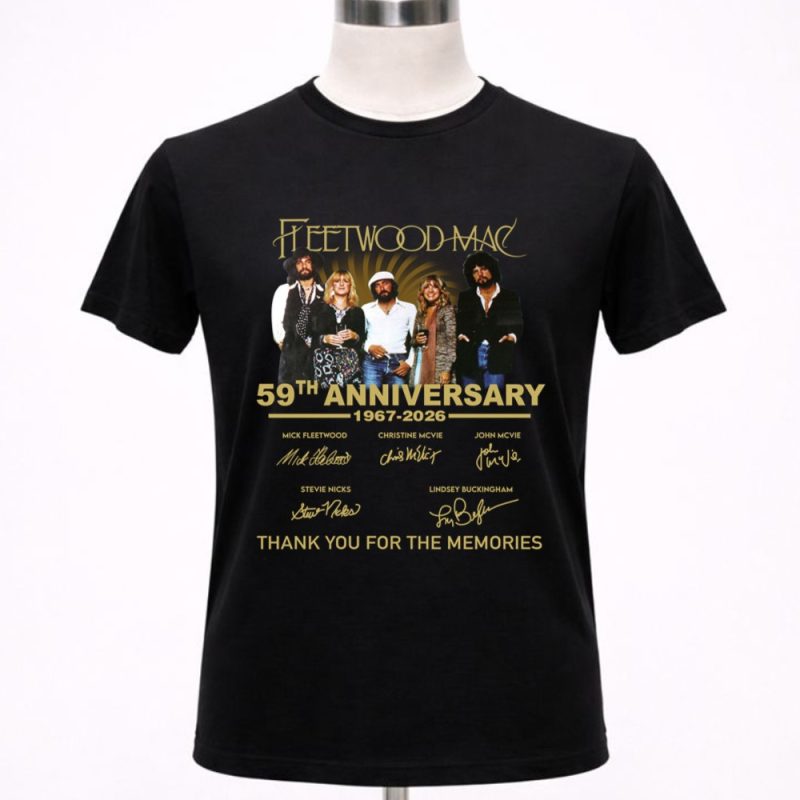 Fleetwood Mac 59th Anniversary Signatures 1 T Shirt.jpg