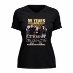 Fleetwood Mac Band 59 years 1967 2026 thank you for the memories signatures 5 Womens V Neck.jpg