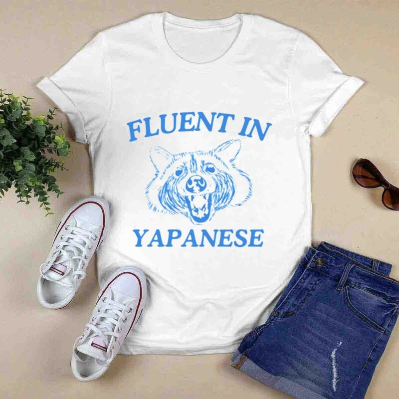 Fluent In Yapanese Raccoon 0 T Shirt